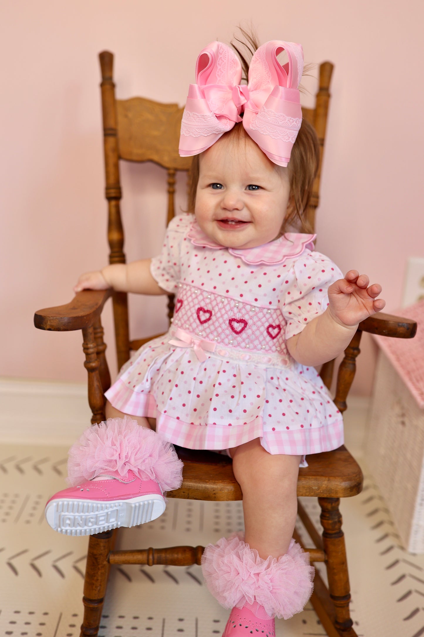 PO2: Valentines Collection “Pearls & Kisses” Diaper Set