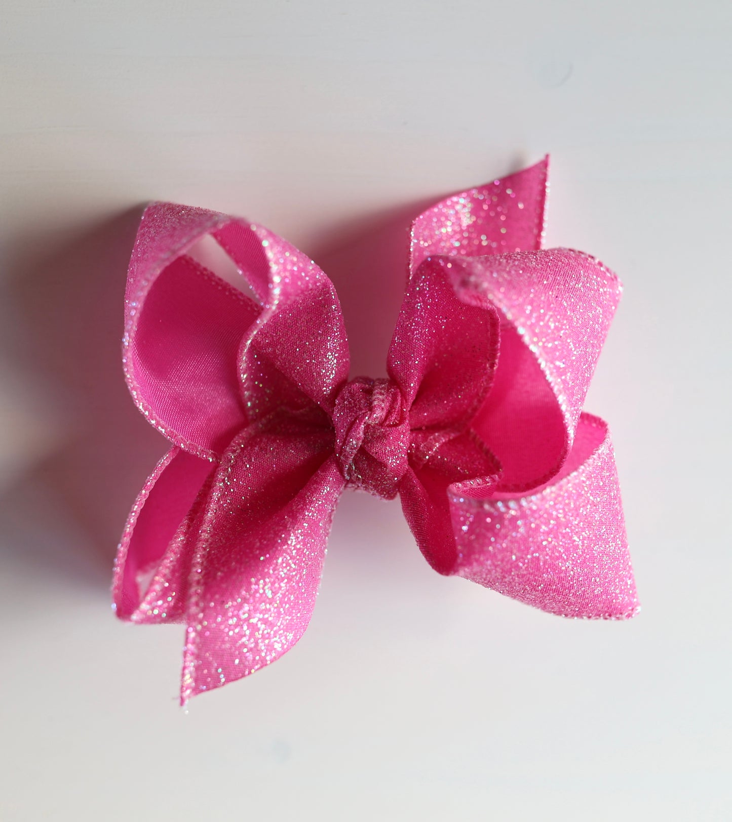 HOT PINK Glitter Hair Bow