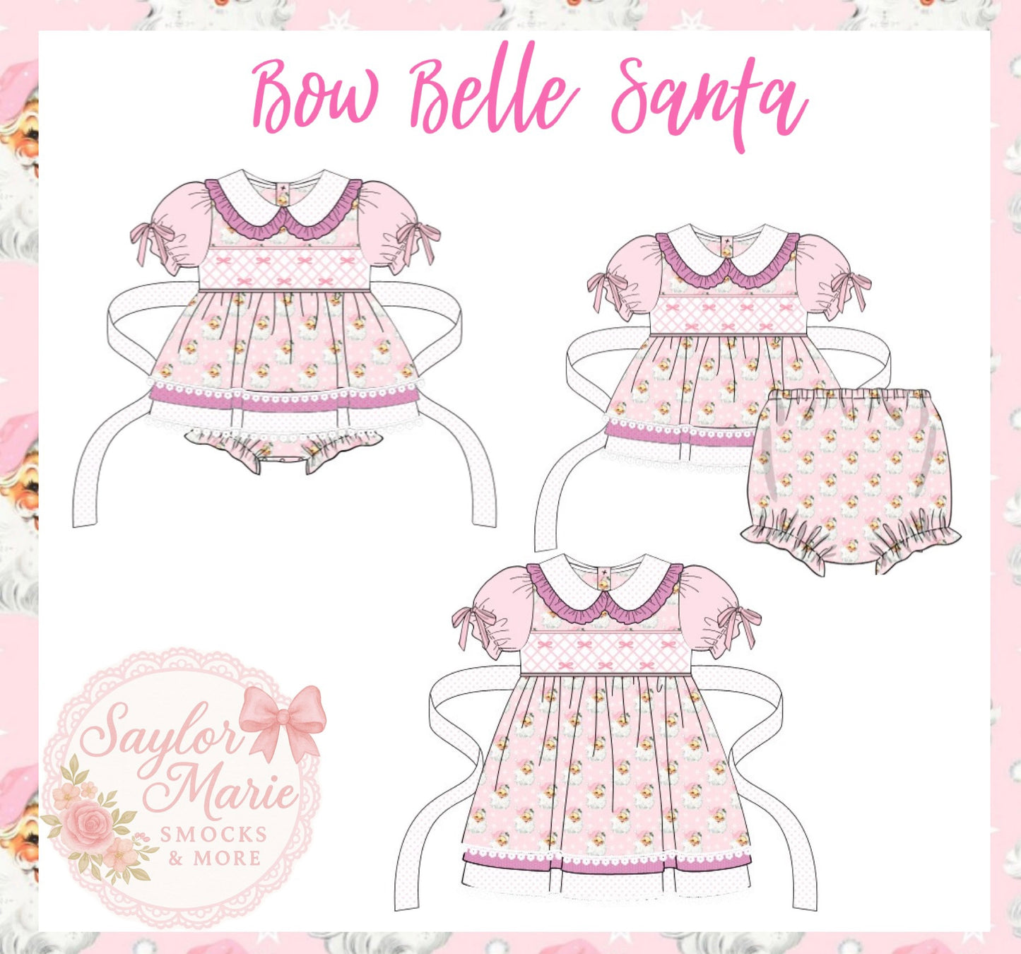 PO1: Bow Belle Santa: A Perfect Pink Christmas