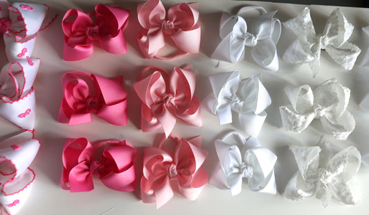 HOT PINK Signature Hair Bow on Nylon