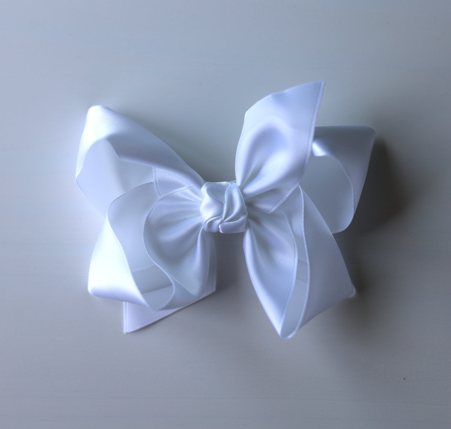 WHITE Satin Bow