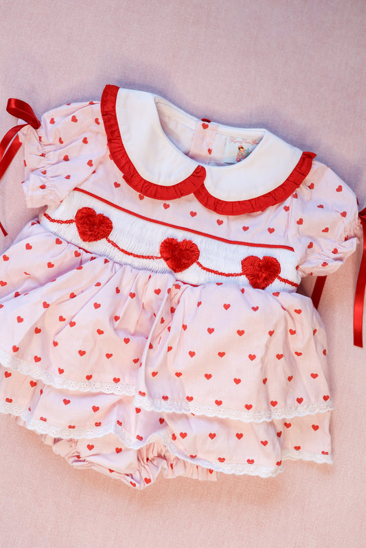 PO2: Valentines Collection “Queen of Hearts” Skirted Bubble