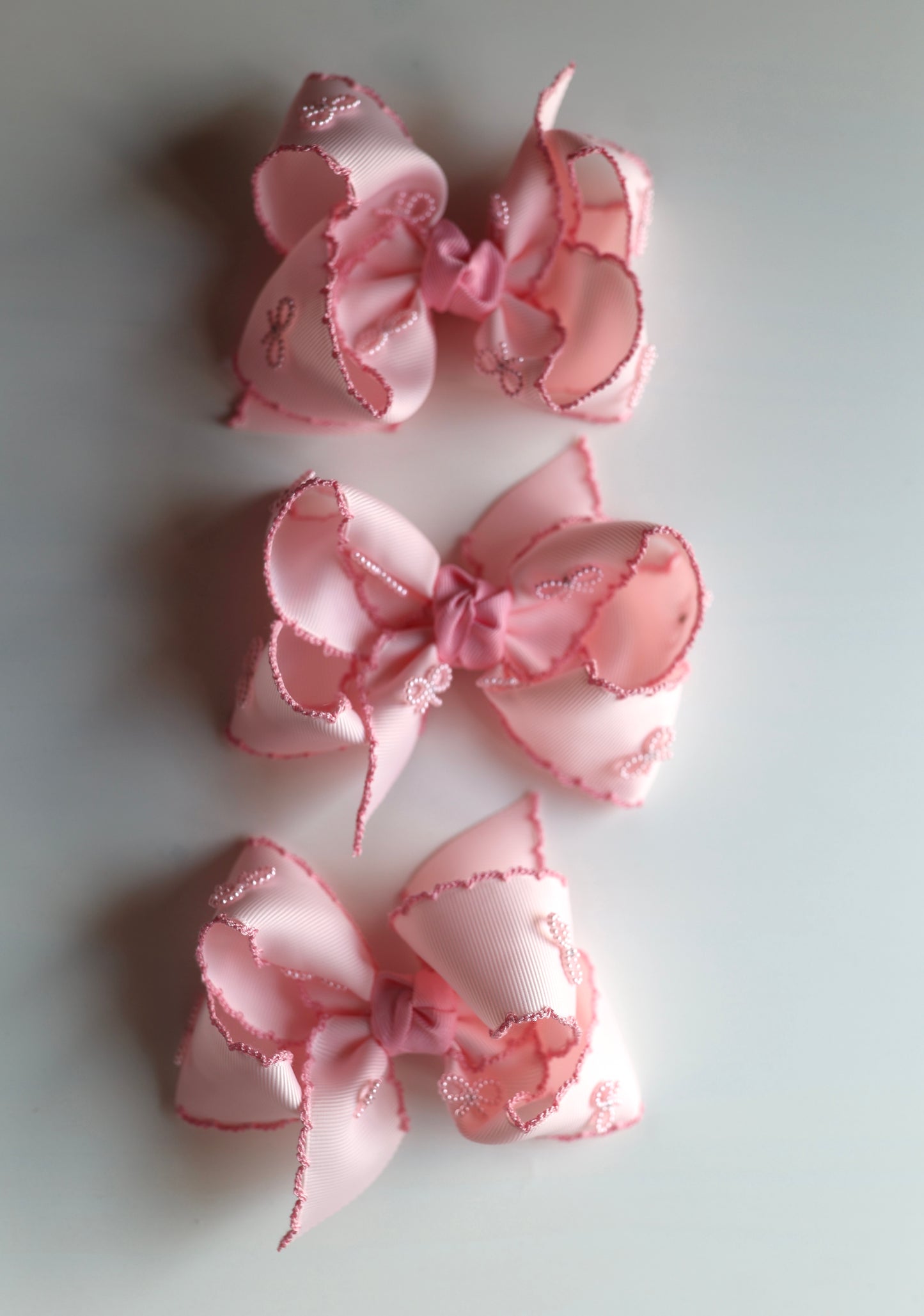 POWDER PINK Bow Embellishment