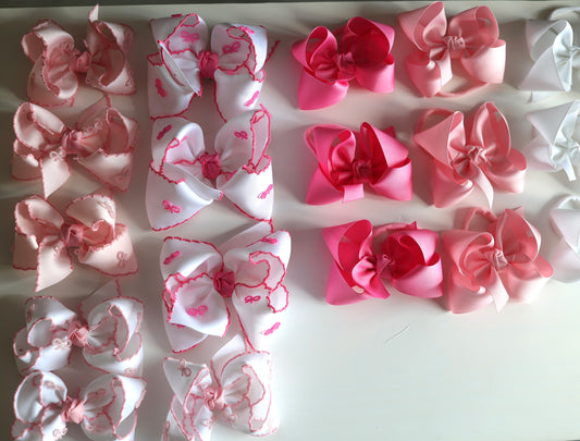 LIGHT PINK Signature Hair Bow on Nylon