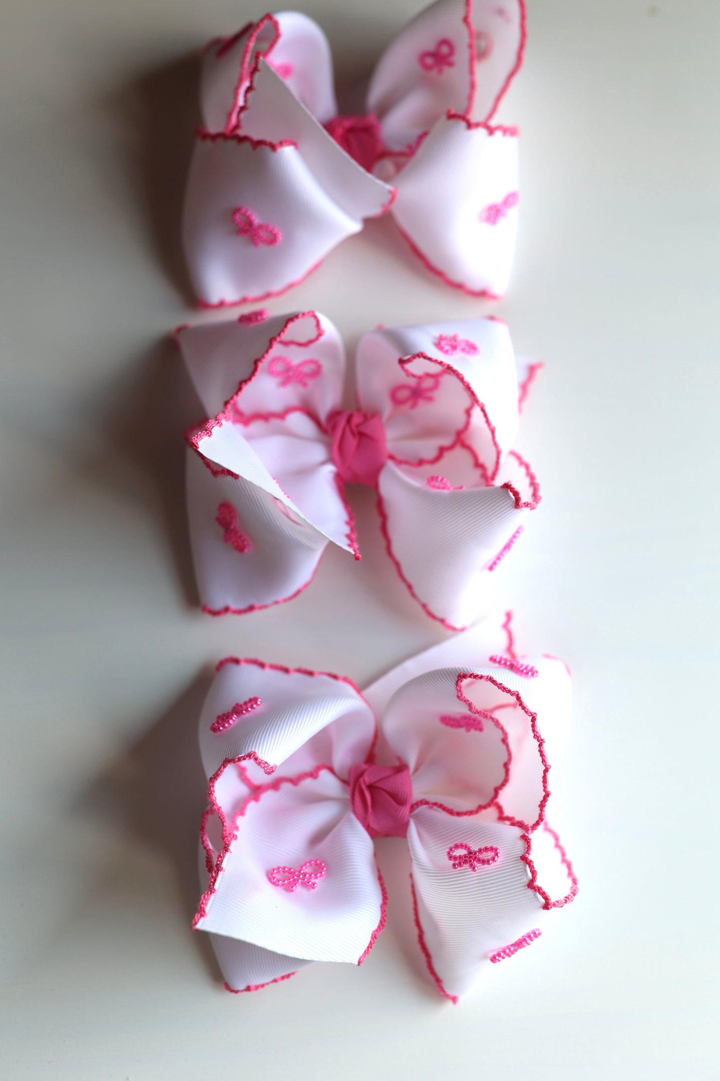 HOT PINK Bow Embellishment