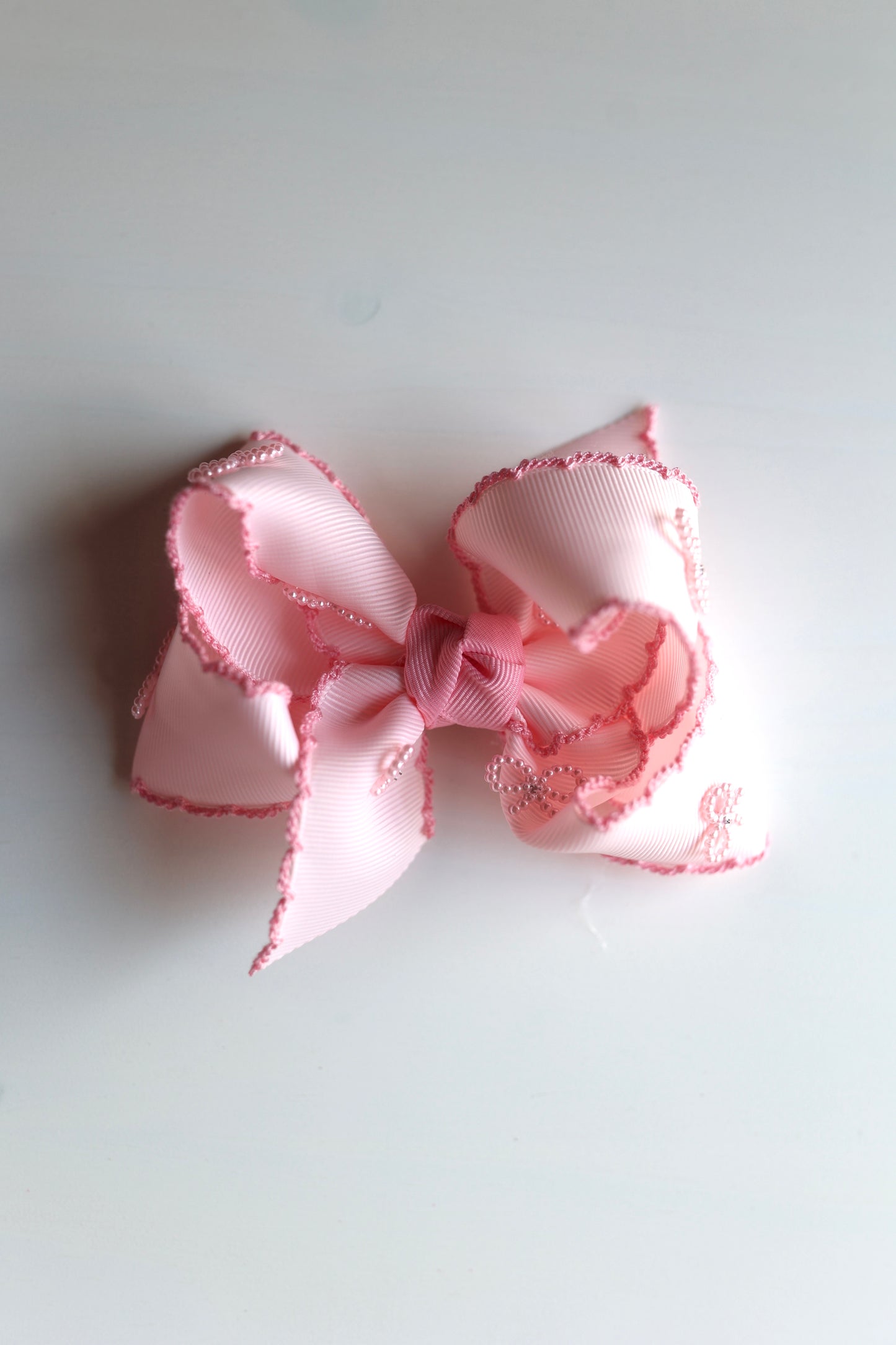POWDER PINK Bow Embellishment